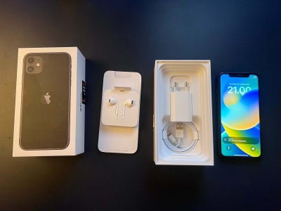 iPhone 11, 64 GB, sort, Rimelig, Jeg sælger en sort iPhone 11 med en kapacitet på 64GB, som har et k
