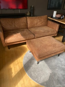 Bonded Læder Sofa på DBA - køb salg af nyt og brugt