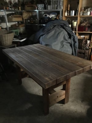 Spisebord, Fyrretræ, b: 84 l: 150, Rustik massiv olieret fyrretræs plankebord ,sidde højde 73cm, bor