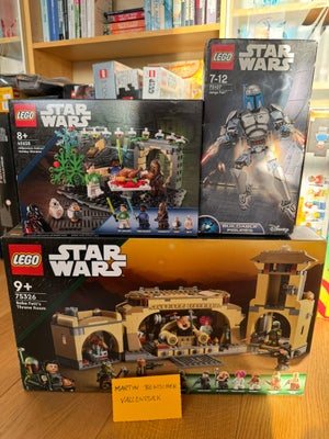 Lego Star Wars, Tre forskellige, uåbnede sæts (=NISB/ny i forseglet boks). Medmindre der er kommenta