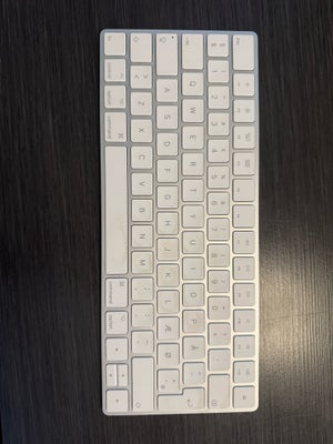 Tastatur, trådløs, Apple, Apple Magic Keyboard
Fungerer super fint - bemærk uden keypad