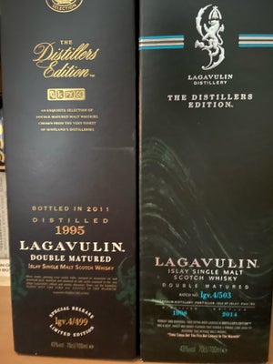 Vin og spiritus, Whisky, Lagavulin Distillers Edition 1995
Lagavulin Distillers Edition 1998

Samlet
