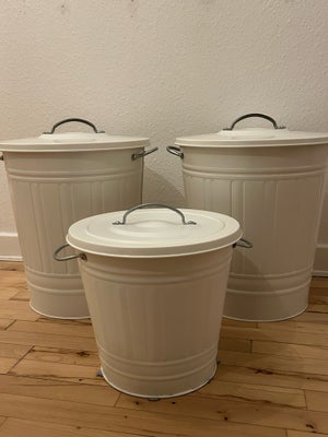 Opbevaring, Ikea, Sælger 3 IKEA “tønder” brugt til vasketøj