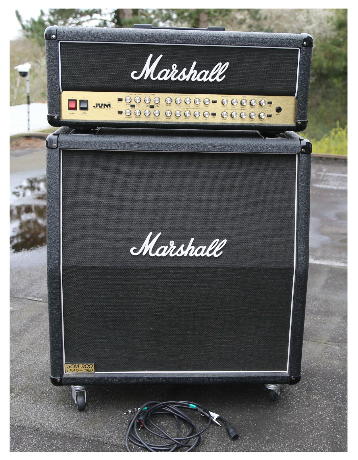 Guitaranlæg, Marshall JVM 410H+ kab. JCM1960A, 100 W