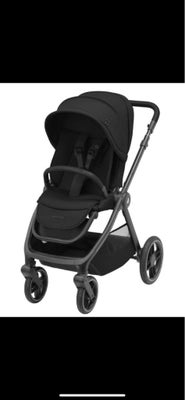 Kombivogn, Maxi-Cosi inkl. liggedel, liggemål (cm): 92, Oxford Essential Black.

Både vogn og ligges