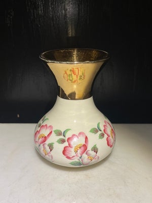 Vase, Lille porcelænsvase, Prinknash Pottery Glouchester - made in England, Fin lille Retro porcelæn