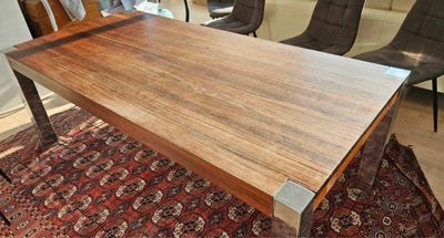 Spisebord, Valnødtræ, Anasager møbler , b: 100 l: 200, Kan forlænges med 2 plader med 500 mm i alt 3