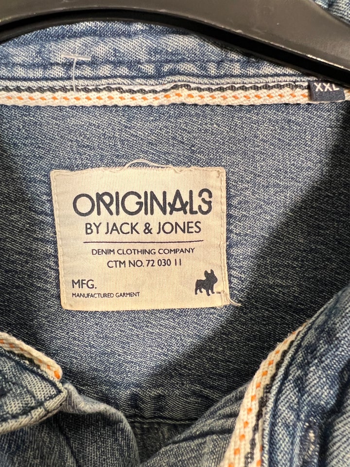 Skjorte, Jack&Jones Originals denim skjorte str. XXL , str.