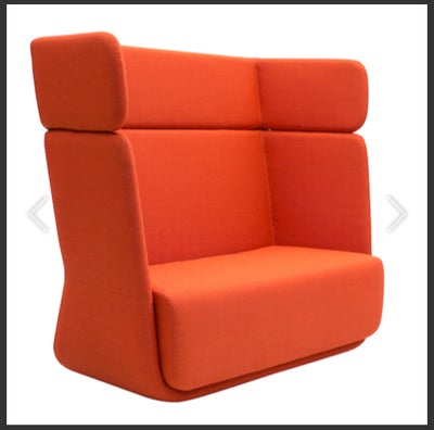Sofa, uld, 2 pers. , Softline basket, orange super fed højryg sofa, robust dansk design, 152 cm bred