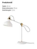Skrivebordslampe, Ikea, Ranarp