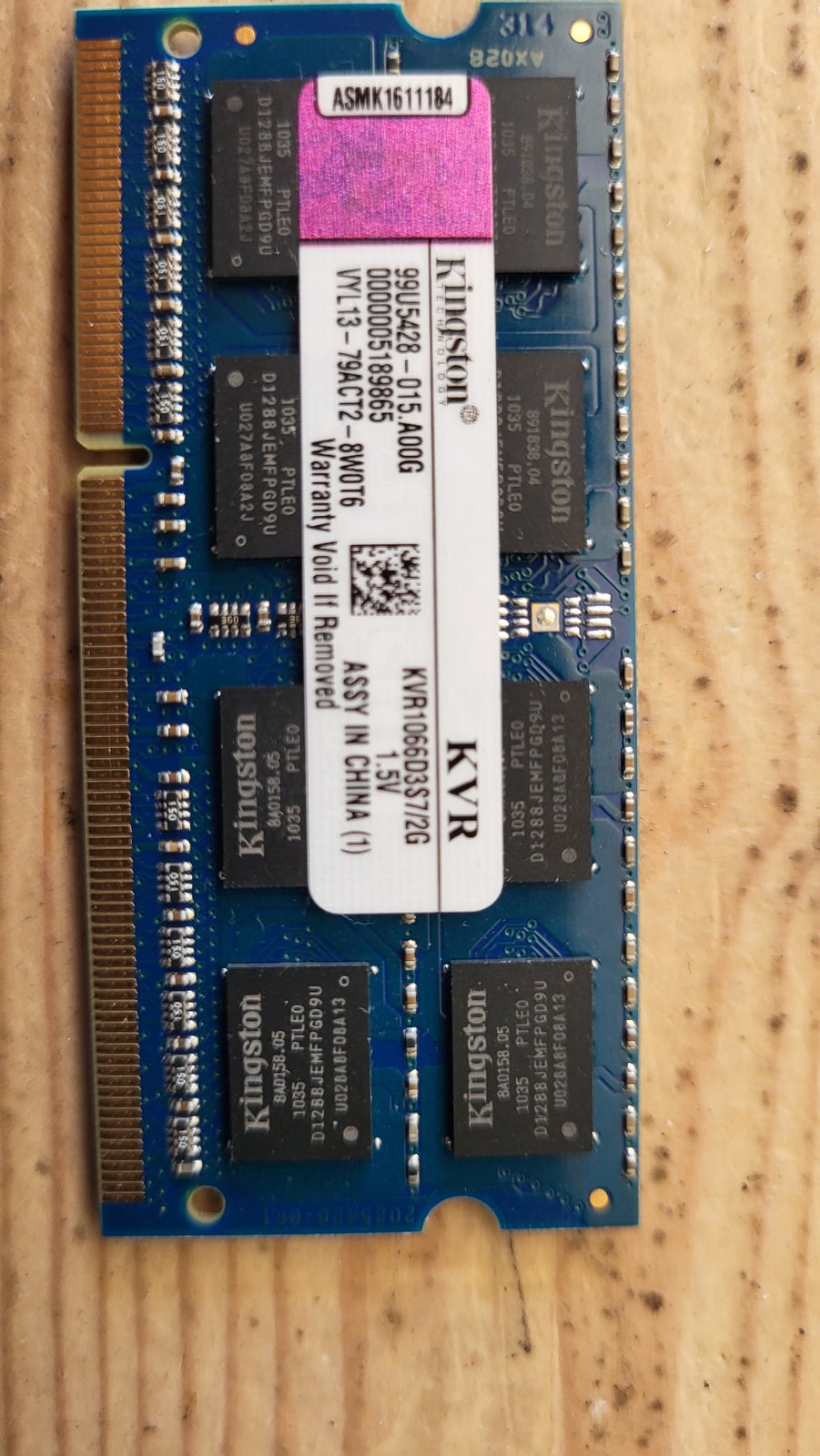 Kingston, 2x2GB, DDR3 SDRAM