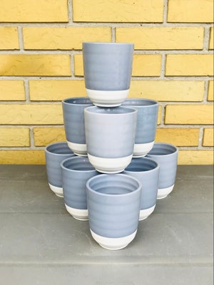 Keramik, Krus / keramikkrus / porcelænskrus / tekrus, Kaffekrus / kop / kopper, 11 stk Store smukke 