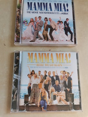 Abba: Mamma Mia, pop, Begge Soundtracks fra filmene.
Virker fint.

Pr. Stk. 50 kr