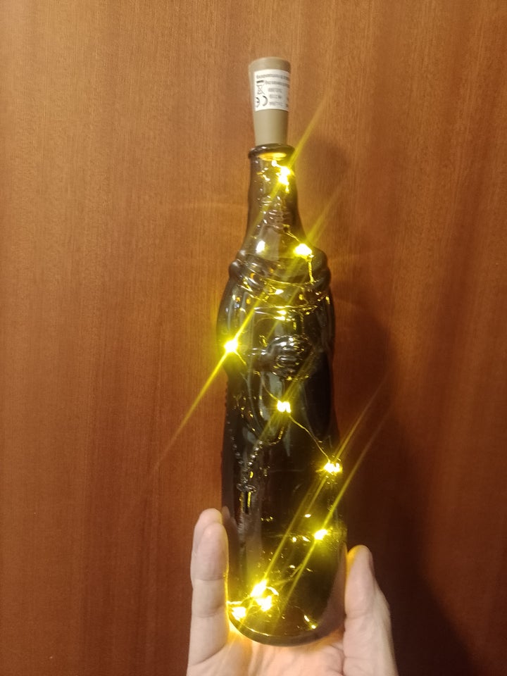 Ampel, Flaske med lys H 30 Ø