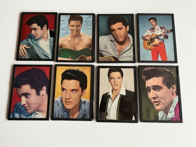 Billeder, Elvis Presley billeder, 8 stk Elvis Presley billeder, 10x15 cm
bag glas og med sort tapet 
