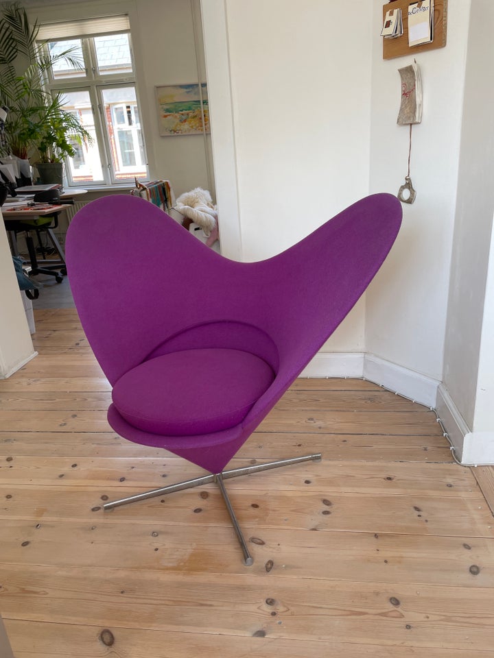 Lænestol, stof, Verner Panton cone chair