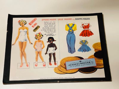 Påklædningsdukker, Stor Marie -lilleMarie-sorte Marie, Vintage påklædning dukker med store Marie lil