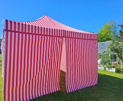 Havepavillon / Festtelt, Hyggeligt og rummeligt telt til sommerens fester mm
Nypris 8616 kr hos Flex