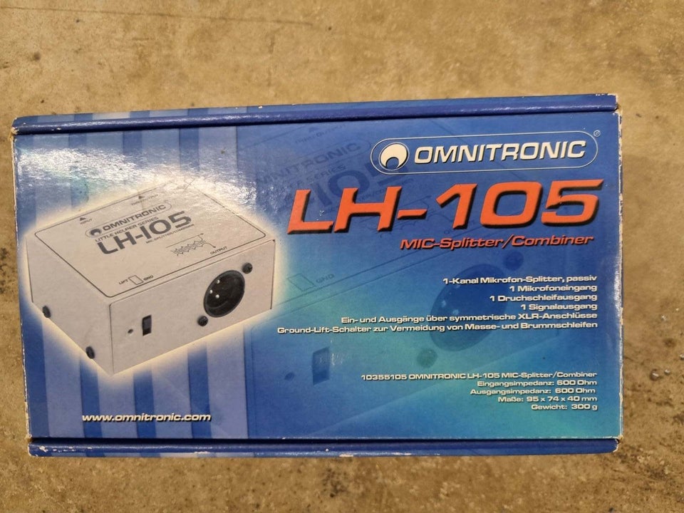 Mikrofonsplitter , Omnitronic LH-105