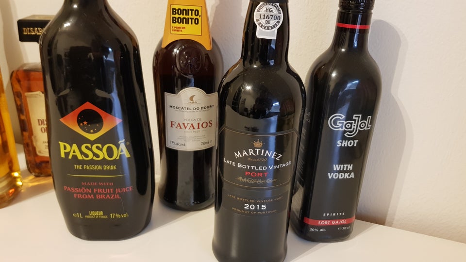 Vin og spiritus, Diverse Flasker