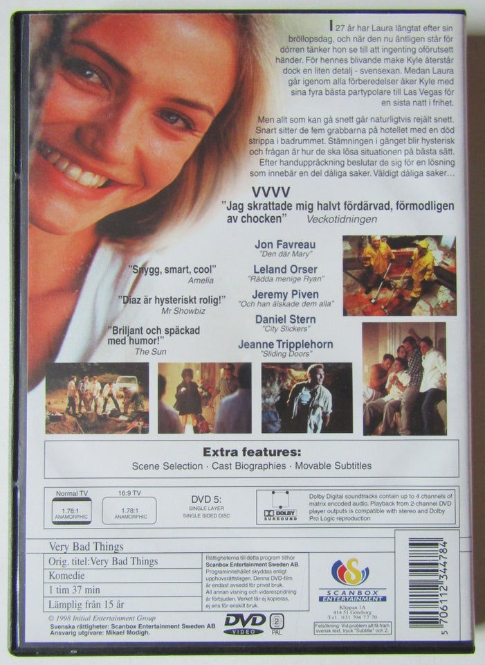 Very Bad Things, instruktør Peter Berg, DVD