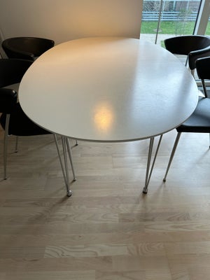Spisebord m/stole, ILVA, b: 100 l: 170, Bordet er 170cm x 100cm. Det er inklusiv 4 stole og to ekstr