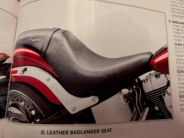 HD Badlander Seat