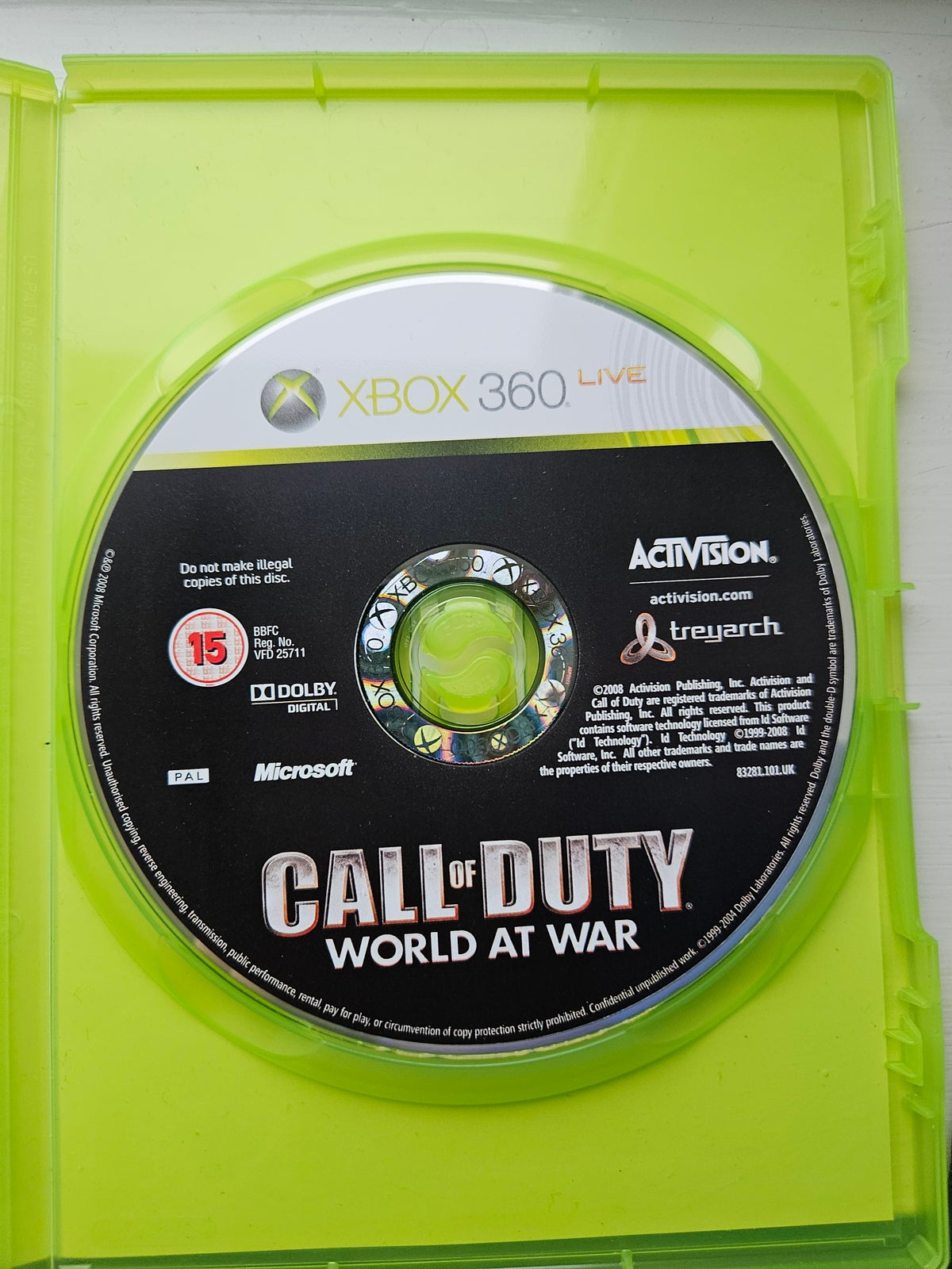 Call of duty world at war, Xbox 360, FPS