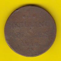 Skandinavien, mønter, (383) Norge 1 Skilling