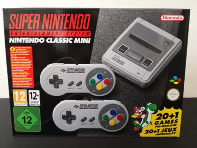 Nintendo SNES, Nintendo SNES Classic Mini, Helt ny.

Jeg sælger min Super Nintendo Classic Mini kons