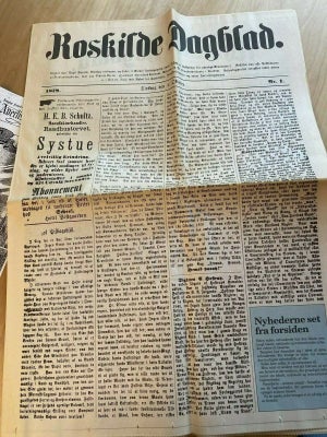 Bøger og blade, Dagbladet Roskilde Avis, Forsider gennem flere år  1878- 1992 særudgave 27. juni 199