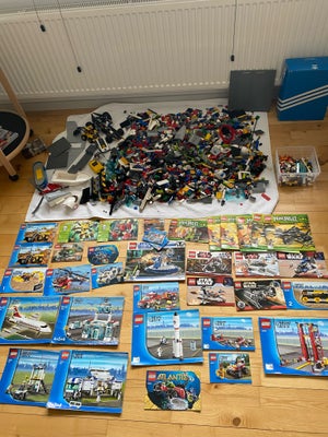 Lego andet, Diverse, Ca 8 kg klodser med manualer det kan mangle nogle klodser og enkle er solskadet