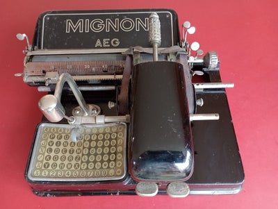 Skrivemaskine, Mignon, Mignon skrivemaskine fra tiden omkring første verdenskrig, hvor denne type ma