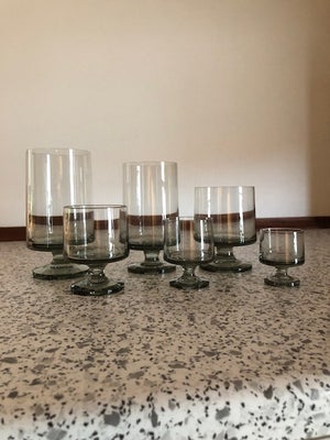 Glas, Glas, Holmegaard, Obs!
109 stk. Holmegaard Stub glas i farven Smoke. 

Vandglas 19 Stk.
Rødvin