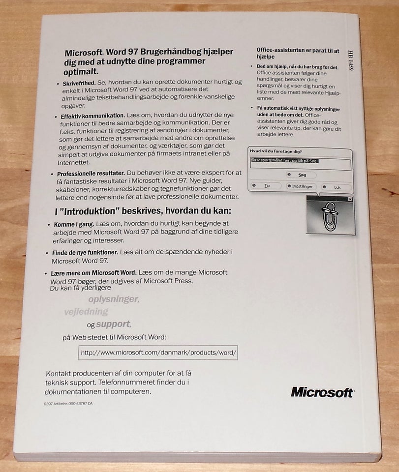 Microsoft Word 97 - Brugerhåndbog, Microsoft Corporation,
