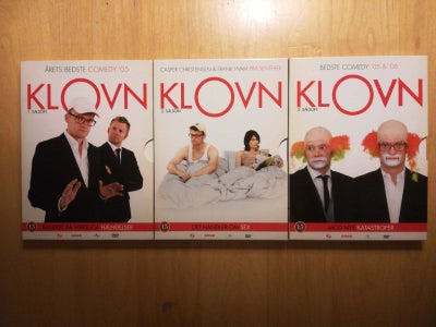 Klovn Sæson 1 - 3, DVD, komedie, Kun brugt få gange. 