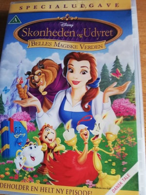 Skønheden og udyret belles magiske verden, DVD, familiefilm, Har denne Disney film med skønheden og 
