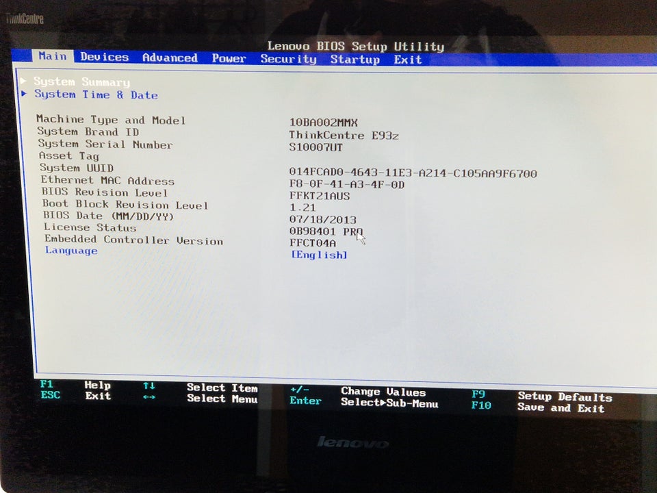 Lenovo, ThinkCentre E93z, 2.70 Ghz