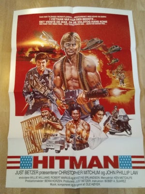 Hitman original biografplakat, b: 62 h: 85, Hitman original biografplakat. Kan sendes med GLS (44 kr