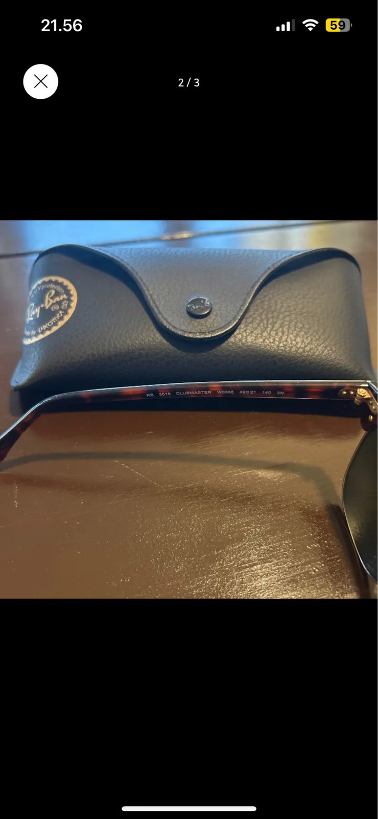 Solbriller herre, Ray Ban Clubmaster RB3016