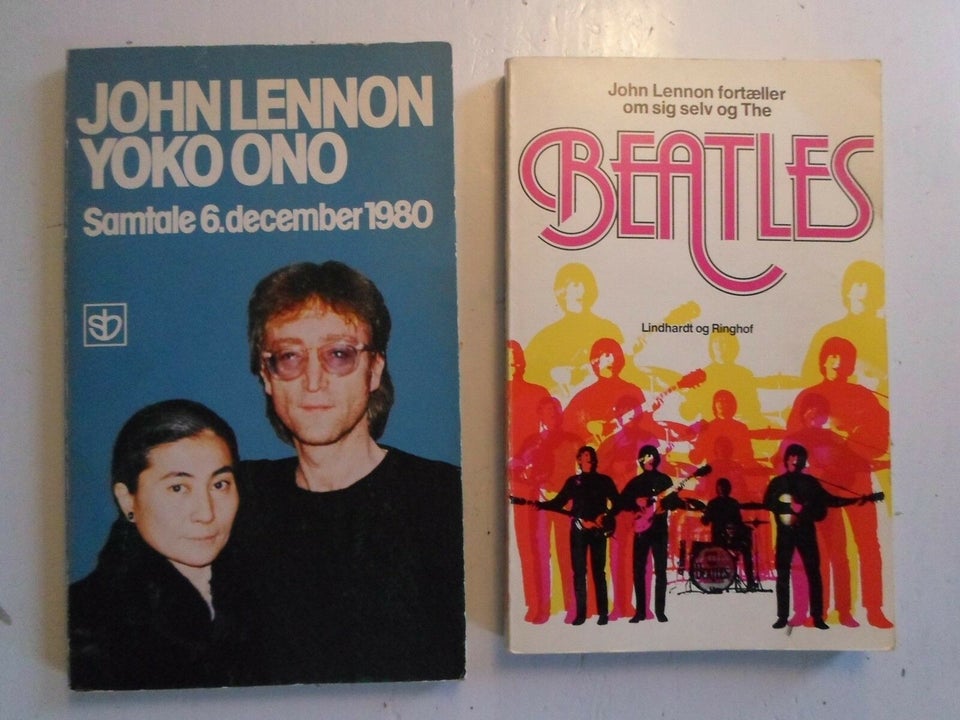 2 STK JOHN LENNON BØGER, John Lennon The Beatles, genre: