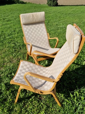 Fletstol, flet, Finn Østergaard, 2 originale Finn Østergaard flet lænestole, model Albert, brugte, f