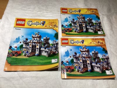 Lego Castle, 70404 - King's Castle - instruktion, KUN instruktionerne.

De er i fin og hel stand.