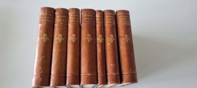 Flere titler, Jack London, genre: eventyr, Gamle indbundne bøger fra 1917 af Jack London, 7 stk. 
No