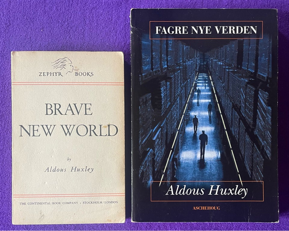 Fagre nye Verden + Brave new World , Aldous Huxley, genre: