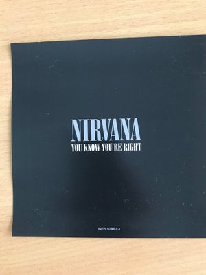 Nirvana: You know Youre right, rock, Sjælden promo cdsingle