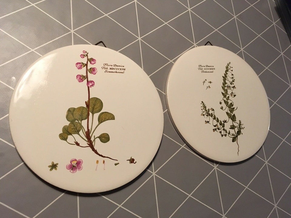Keramik, Platte, Flora Danica