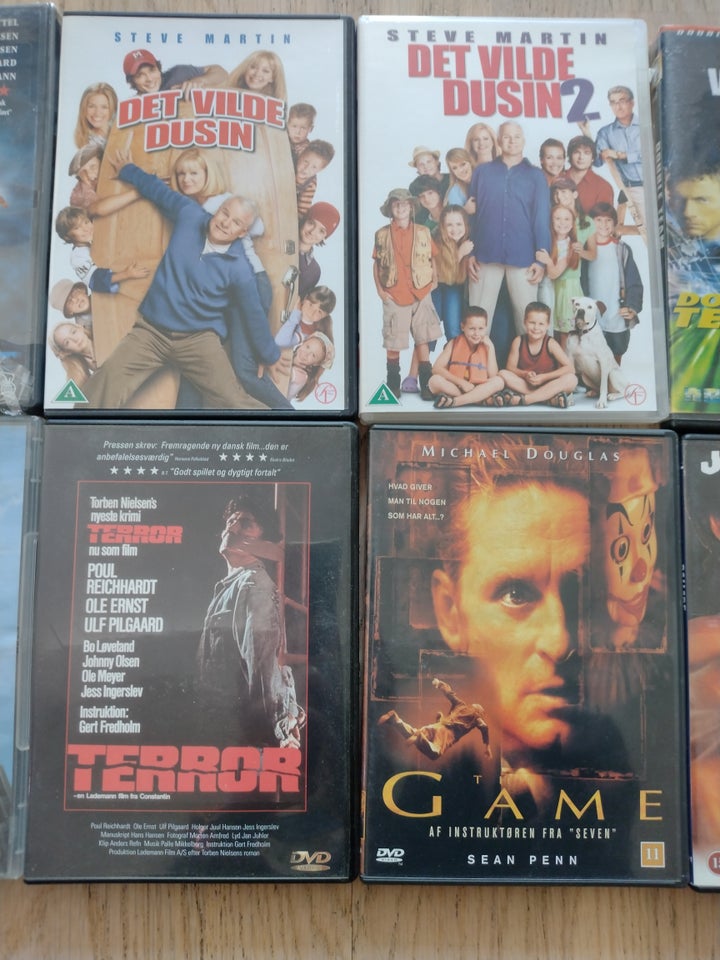 Blandet film, DVD, action