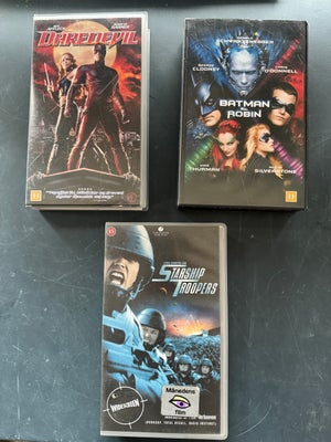 Science Fiction, Daredevil / Batman & Robin / Starship Troopers, 3 Science fiction/ action film på V