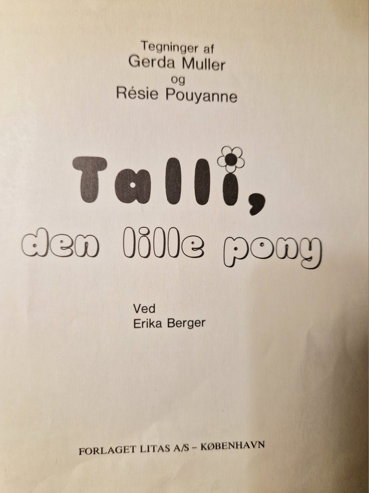 Talli, den lille pony, Erika Berger